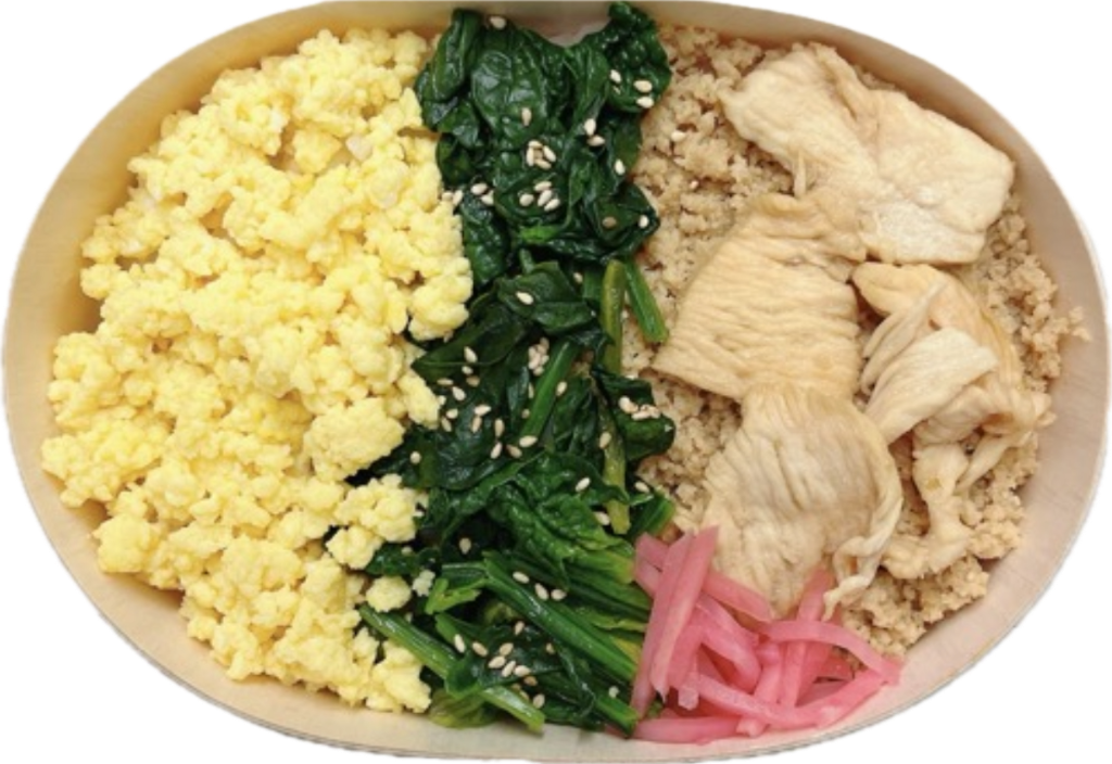 六の三色お弁当